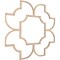 Ekena Millwork 41W x 41H x 38T Small Anderson Decorative Fretwork Wood Ceiling Panels, Red Oak CELW41X41X0375ANDRO - alternate 3